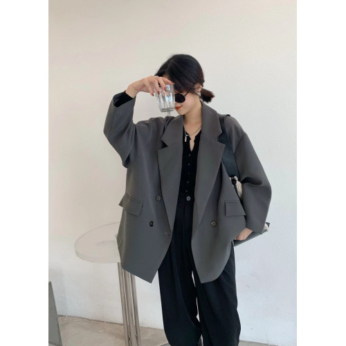 2205春秋英倫風顯瘦休閒寬松時尚網紅氣質加裡襯不挑人韓版小西裝 2205春秋英倫風顯瘦休閒寬松時尚網紅氣質加裡襯不挑人韓版小西裝