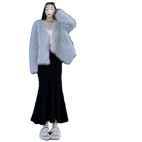 針織魚尾半身裙女秋冬大碼胖mm設計感高腰顯瘦包臀裙a字長裙ins潮 針織魚尾半身裙女秋冬大碼胖mm設計感高腰顯瘦包臀裙a字長裙ins潮