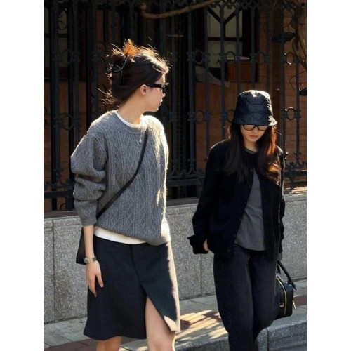 黑灰色西裝半身裙女春秋2025新款高腰顯瘦a字包臀裙子一步中長款 黑灰色西裝半身裙女春秋2025新款高腰顯瘦a字包臀裙子一步中長款