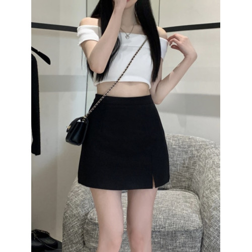 灰色開叉半身裙女2025夏新款高腰包臀裙顯瘦a字裙一步裙西裝短裙 灰色開叉半身裙女2025夏新款高腰包臀裙顯瘦a字裙一步裙西裝短裙