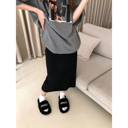 PPHOME萬能搭配公式~秋冬厚實軟糯親膚百搭經典純色針織半身裙3色