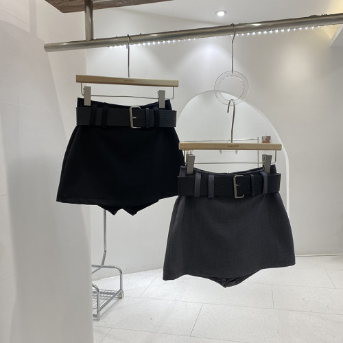 2024年秋季新款韓版辣妹修身顯瘦純色百搭小個子低腰包臀A字短裙 2024年秋季新款韓版辣妹修身顯瘦純色百搭小個子低腰包臀A字短裙