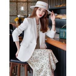 小香風西裝外套女秋冬新款高級感時尚名媛洋氣休閒長袖小西服上衣