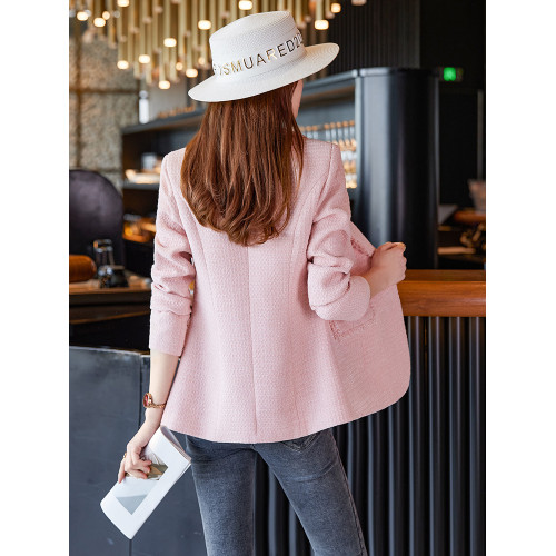 小香風西裝外套女秋冬新款高級感時尚名媛洋氣休閒長袖小西服上衣 小香風西裝外套女秋冬新款高級感時尚名媛洋氣休閒長袖小西服上衣