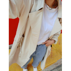 早秋冬2025新款白色長袖t恤女寬松純棉中長款曡穿內搭打底衫上衣