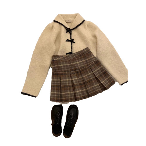 毛呢短裙百褶格子半身裙女秋冬2025新款大碼胖mm防走光內襯打底裙 毛呢短裙百褶格子半身裙女秋冬2025新款大碼胖mm防走光內襯打底裙