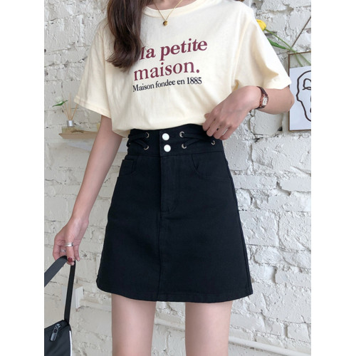 牛仔半身裙女秋2025新款大碼胖mm百搭顯瘦高腰遮跨包臀a字短裙潮 牛仔半身裙女秋2025新款大碼胖mm百搭顯瘦高腰遮跨包臀a字短裙潮