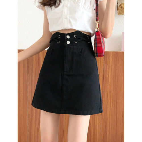 牛仔半身裙女秋2025新款大碼胖mm百搭顯瘦高腰遮跨包臀a字短裙潮 牛仔半身裙女秋2025新款大碼胖mm百搭顯瘦高腰遮跨包臀a字短裙潮