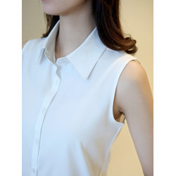 無袖白襯衫女假領子秋冬季職業裝假襯衫領搭配毛衣衛衣裝飾假衣領