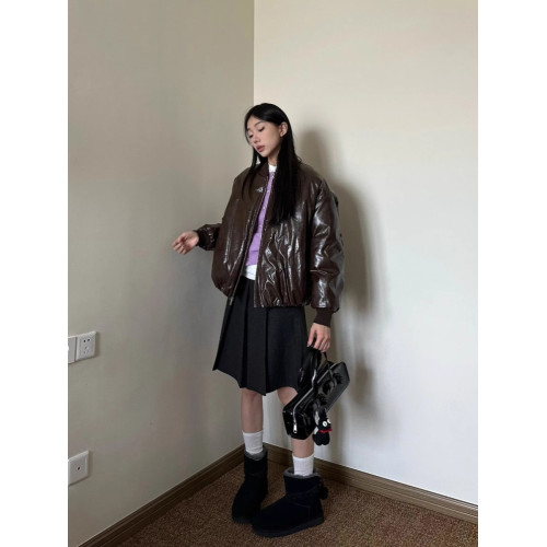 學院風伯克利灰色a字毛呢半身裙女春秋秋冬2025新款半裙百褶短裙