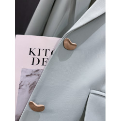 天青色超好看西裝外套女2025新款春秋季時髦冷淡系減齡潮流小西服