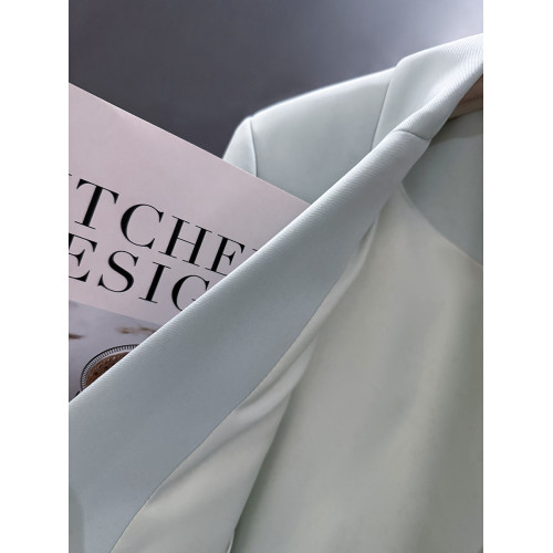 天青色超好看西裝外套女2025新款春秋季時髦冷淡系減齡潮流小西服 天青色超好看西裝外套女2025新款春秋季時髦冷淡系減齡潮流小西服