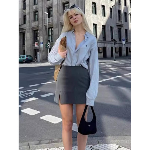 高腰包臀裙女開叉一步裙2025春夏款A字半身裙性感不規則短裙女 高腰包臀裙女開叉一步裙2025春夏款A字半身裙性感不規則短裙女