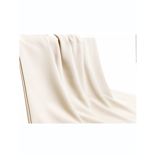 雪紡襯衫女秋季高級感杏色v領緞面通勤面試職業裝飄帶米色白襯衣