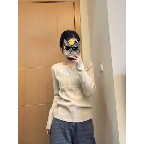 針織打底衫女春秋冬內搭曡穿設計感小衆修身顯瘦百搭長袖t恤上衣