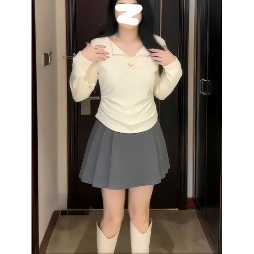 大碼長袖女打底衫內搭早秋加絨保暖設計感微胖mm顯瘦T恤正肩上衣 大碼長袖女打底衫內搭早秋加絨保暖設計感微胖mm顯瘦T恤正肩上衣