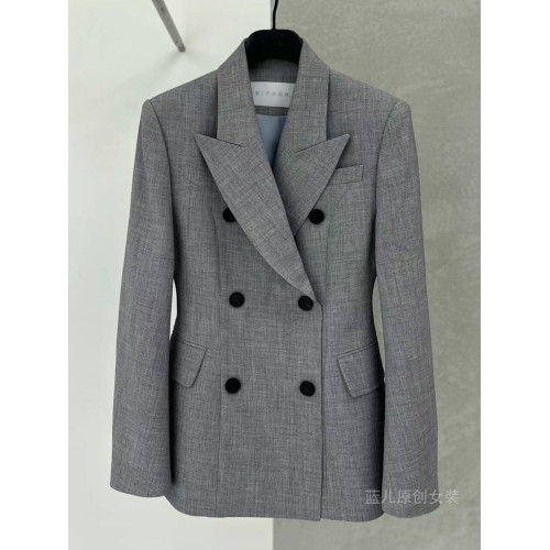 灰色西裝外套女2025春新款韓版高級感沙漏收腰小個子休閒氣質西服 灰色西裝外套女2025春新款韓版高級感沙漏收腰小個子休閒氣質西服