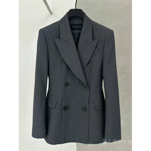 灰色西裝外套女2025春新款韓版高級感沙漏收腰小個子休閒氣質西服 灰色西裝外套女2025春新款韓版高級感沙漏收腰小個子休閒氣質西服