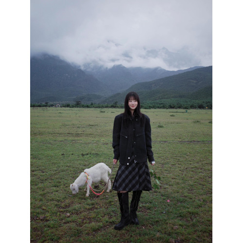 美式復古灰色格紋半身裙女2025春秋新款ins潮百搭休閒格子中長裙 美式復古灰色格紋半身裙女2025春秋新款ins潮百搭休閒格子中長裙