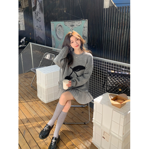 陳大鈺 a字毛呢短裙女秋冬小個子氣質灰色半身裙高腰顯瘦百褶裙子