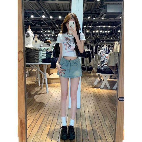 黑灰色牛仔半身裙女2025夏季新款小個子百搭高腰顯瘦包臀短裙褲 黑灰色牛仔半身裙女2025夏季新款小個子百搭高腰顯瘦包臀短裙褲