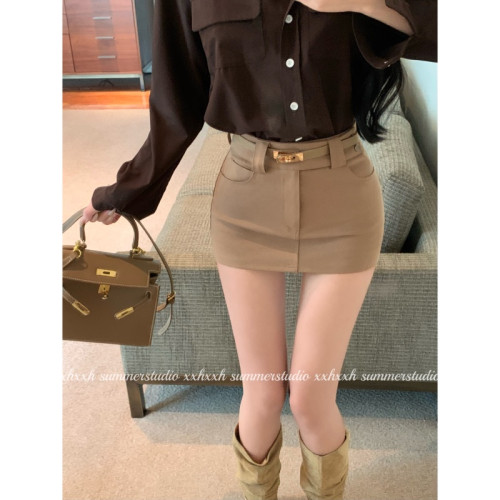 高腰a字半身裙女2025秋季新款法式心機顯瘦百搭氣質包臀短裙潮 高腰a字半身裙女2025秋季新款法式心機顯瘦百搭氣質包臀短裙潮