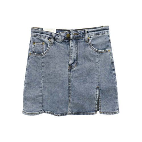 大碼胖mm開叉包臀牛仔半身裙女秋季新款彈力a字褲裙顯瘦遮胯裙子 大碼胖mm開叉包臀牛仔半身裙女秋季新款彈力a字褲裙顯瘦遮胯裙子