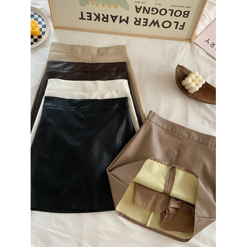 2025秋季新款pu皮裙女短裙黑色小個子包臀裙半身裙顯瘦純欲風辣妹