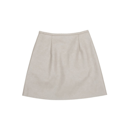 2025年新款時尚啞光磨砂小皮裙女春秋包臀A字裙顯瘦PU短裙半身裙 2025年新款時尚啞光磨砂小皮裙女春秋包臀A字裙顯瘦PU短裙半身裙