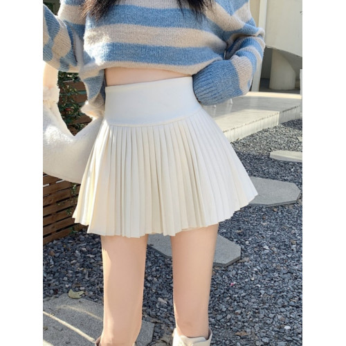 小個子百褶裙子白色防走光半身裙女2025新款秋季半裙辣妹a字短裙 小個子百褶裙子白色防走光半身裙女2025新款秋季半裙辣妹a字短裙