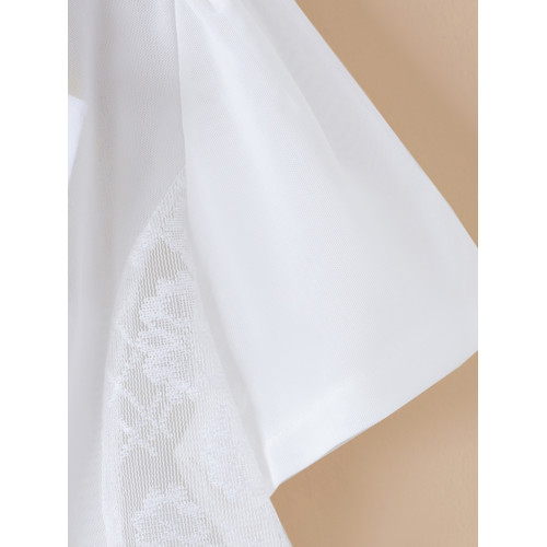 夏季女士修身薄款短袖蕾絲小西裝外套女大碼女裝氣質西服上衣披肩 夏季女士修身薄款短袖蕾絲小西裝外套女大碼女裝氣質西服上衣披肩