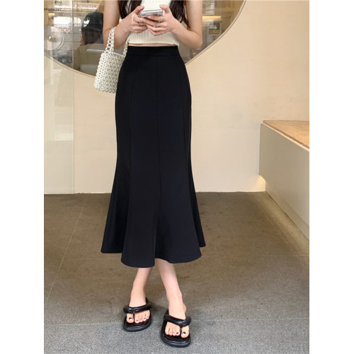 145小矮個子魚尾半身裙女夏季高腰顯瘦荷葉邊中長款包臀150xs小碼 145小矮個子魚尾半身裙女夏季高腰顯瘦荷葉邊中長款包臀150xs小碼