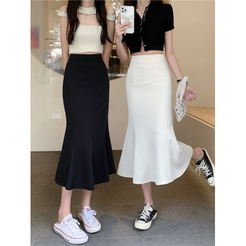 145小矮個子魚尾半身裙女夏季高腰顯瘦荷葉邊中長款包臀150xs小碼 145小矮個子魚尾半身裙女夏季高腰顯瘦荷葉邊中長款包臀150xs小碼