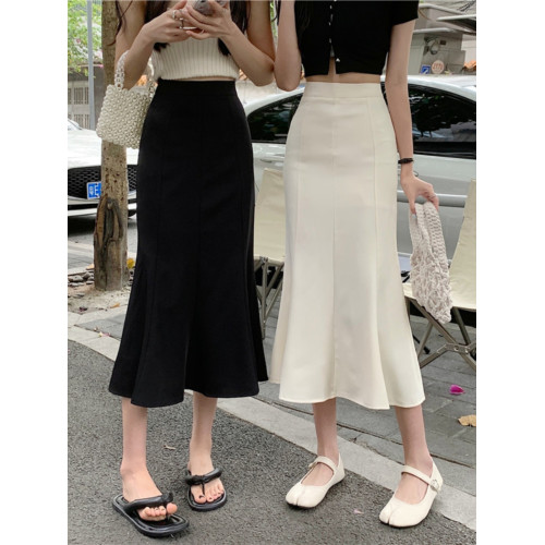 145小矮個子魚尾半身裙女夏季高腰顯瘦荷葉邊中長款包臀150xs小碼 145小矮個子魚尾半身裙女夏季高腰顯瘦荷葉邊中長款包臀150xs小碼