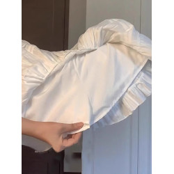 白色蛋糕裙半身裙女夏季小白裙子防走光高腰顯瘦a字短裙子蓬蓬裙