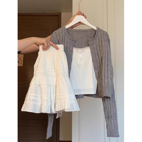 白色蛋糕裙半身裙女夏季小白裙子防走光高腰顯瘦a字短裙子蓬蓬裙