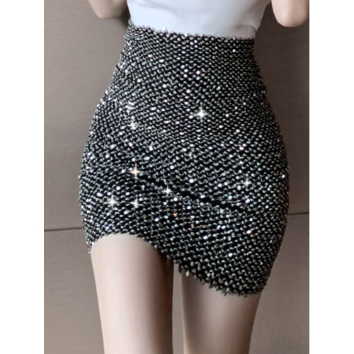 彈力包臀裙女半身裙春秋款高腰修身百搭閃閃短裙包裙亮片裙子冬裙 彈力包臀裙女半身裙春秋款高腰修身百搭閃閃短裙包裙亮片裙子冬裙