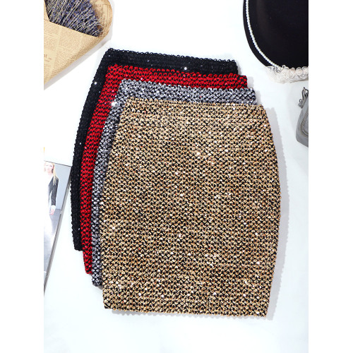 彈力包臀裙女半身裙春秋款高腰修身百搭閃閃短裙包裙亮片裙子冬裙 彈力包臀裙女半身裙春秋款高腰修身百搭閃閃短裙包裙亮片裙子冬裙