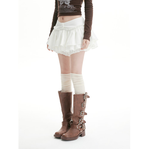 白色半身裙女春秋2025年新款芭蕾學院風蛋糕裙短裙甜酷辣妹百褶裙 白色半身裙女春秋2025年新款芭蕾學院風蛋糕裙短裙甜酷辣妹百褶裙