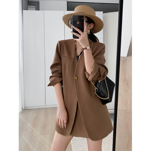 懂點西裝外套女2025秋新款小個子時尚氣質顯瘦短褲裙西服兩件套裝 懂點西裝外套女2025秋新款小個子時尚氣質顯瘦短褲裙西服兩件套裝