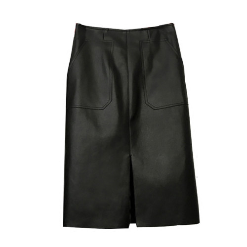 2025秋季爆款小衆設計高腰裙前開叉皮裙顯瘦包臀裙中裙半身裙大碼 2025秋季爆款小衆設計高腰裙前開叉皮裙顯瘦包臀裙中裙半身裙大碼