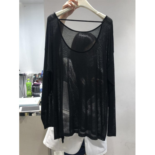 防曬罩衫女夏季2025新款寬松外搭薄款微透長袖t恤健身瑜珈服上衣