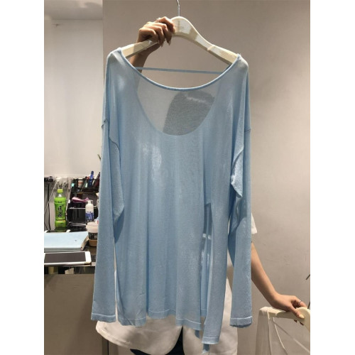 防曬罩衫女夏季2025新款寬松外搭薄款微透長袖t恤健身瑜珈服上衣