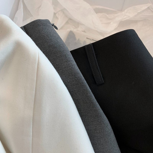 灰色西裝百搭短裙女夏季新款學院風低腰顯瘦半身裙防走光a字裙子 灰色西裝百搭短裙女夏季新款學院風低腰顯瘦半身裙防走光a字裙子