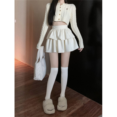 大碼白色毛呢半身裙女2025高腰顯瘦a字短裙蛋糕裙蓬蓬裙百搭裙子 大碼白色毛呢半身裙女2025高腰顯瘦a字短裙蛋糕裙蓬蓬裙百搭裙子