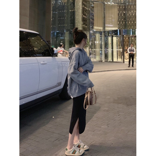 針織半身裙25春秋冬季高腰毛線裙開叉包臀一步裙小個子a字裙長裙 針織半身裙25春秋冬季高腰毛線裙開叉包臀一步裙小個子a字裙長裙