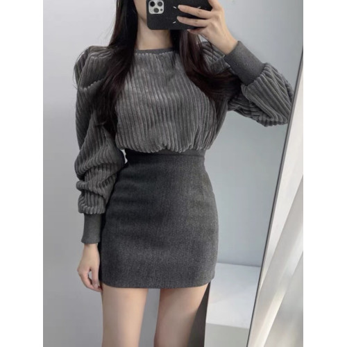 灰色毛呢一步裙短款女秋冬2025新款半身裙高腰緊身a字裙包臀短裙 灰色毛呢一步裙短款女秋冬2025新款半身裙高腰緊身a字裙包臀短裙