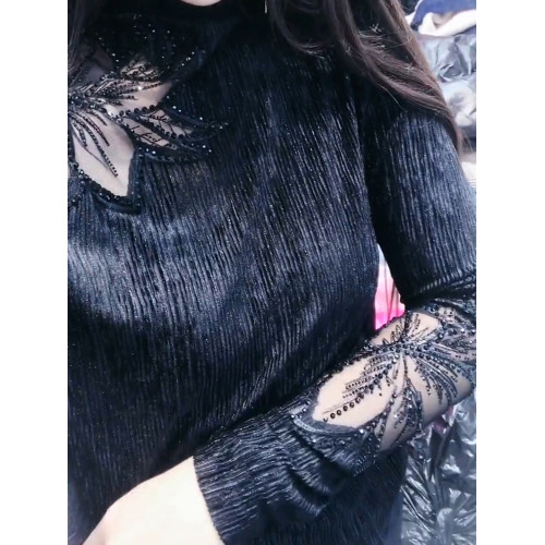 歐洲站半高領打底衫女秋冬長袖2025年洋氣新款小衫金絲絨修身上衣 歐洲站半高領打底衫女秋冬長袖2025年洋氣新款小衫金絲絨修身上衣