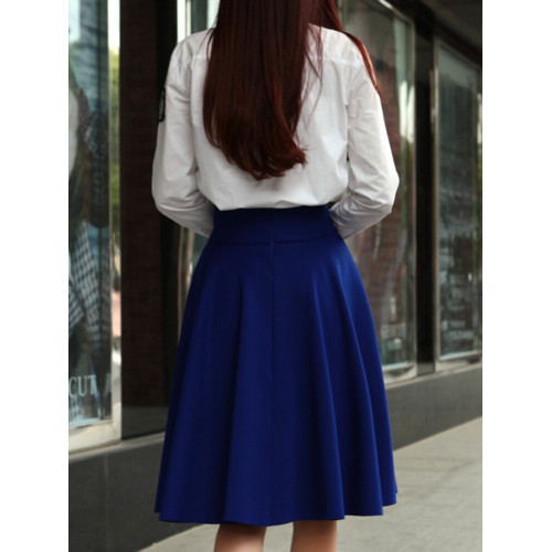 高腰顯瘦半身裙 中長款女百搭繖裙太空棉大擺裙A字百褶蓬蓬裙復古 高腰顯瘦半身裙 中長款女百搭繖裙太空棉大擺裙A字百褶蓬蓬裙復古