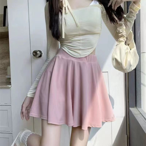 大碼胖mm裙褲女2025新款梨形身材芭蕾風高腰顯瘦秋a字濶腿短褲裙 大碼胖mm裙褲女2025新款梨形身材芭蕾風高腰顯瘦秋a字濶腿短褲裙